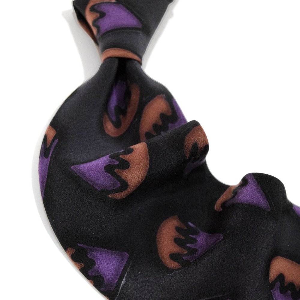 Robert Daskal Abstract Hand Painted Silk Necktie